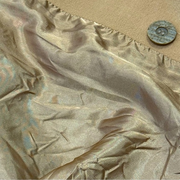 🧥 ALBERT NIPON Vintage Camel Wool Swing Coat‎ Sz 10 Faux Fur Trim Old Money - Picture 8 of 14